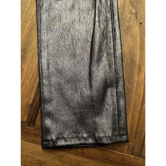 Rag & Bone 100% Lamb Soft Leather Skinny Pants Anthracite Black Size 27 Edgy - Picture 2 of 16